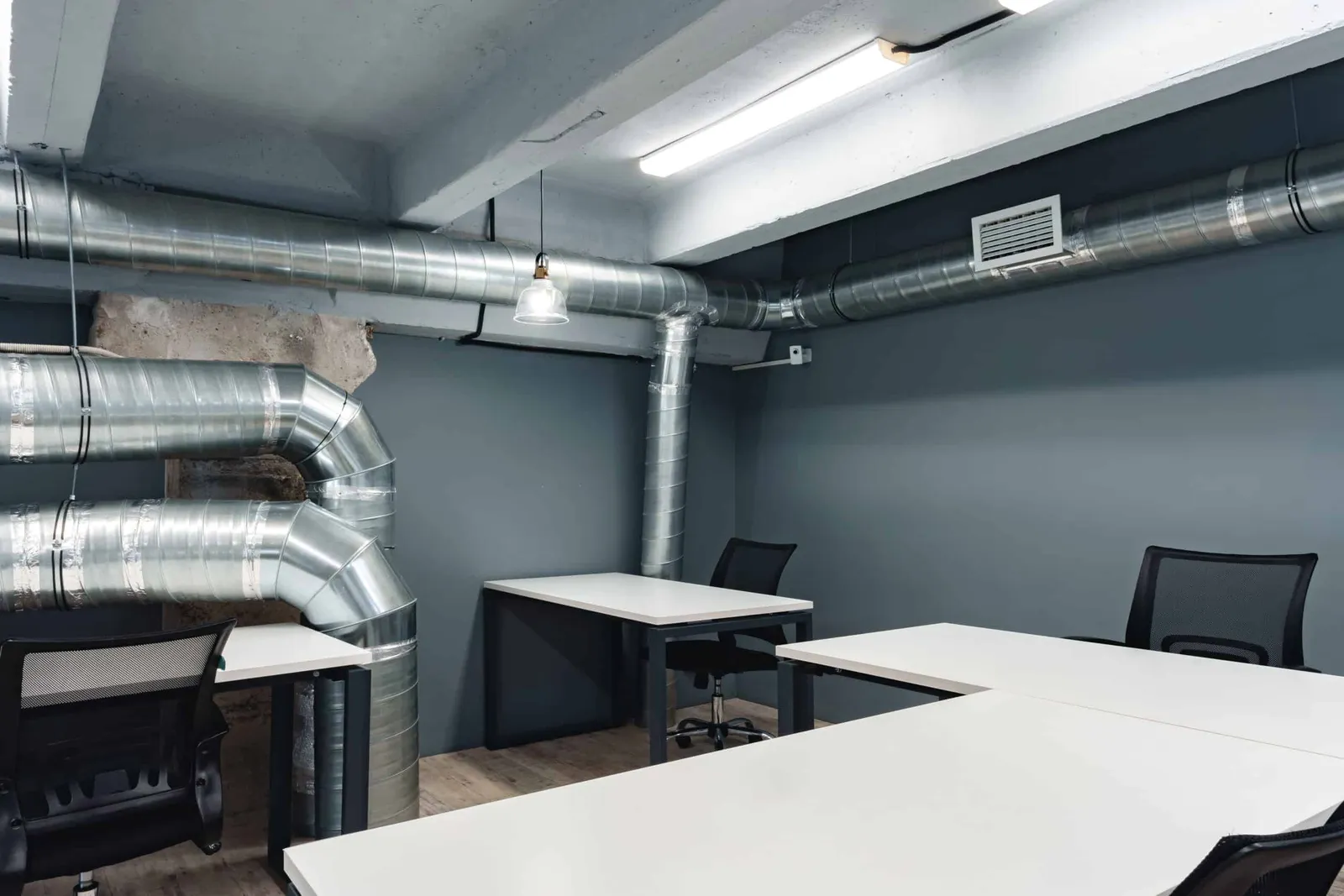 Commercial plumbing and mechanical room serviced in New Jersey.