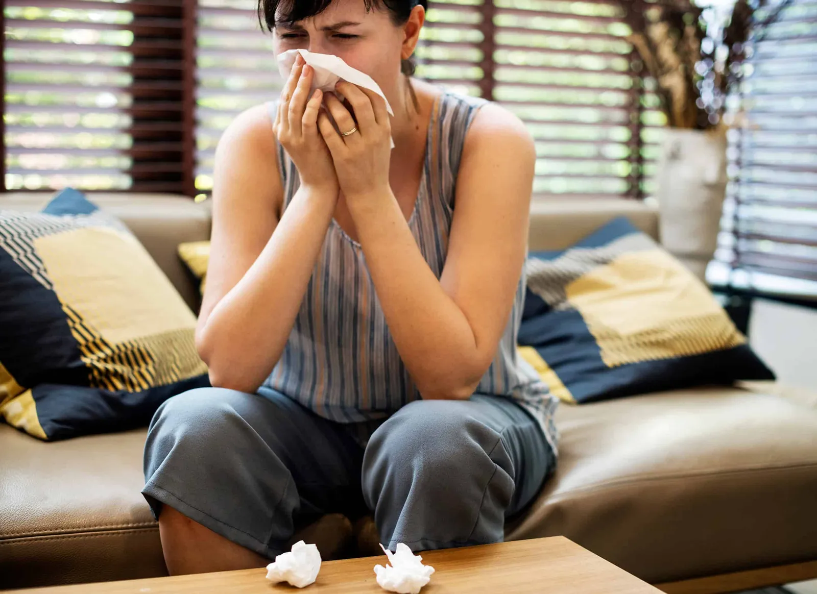 Homeowner experiencing indoor air quality concerns.