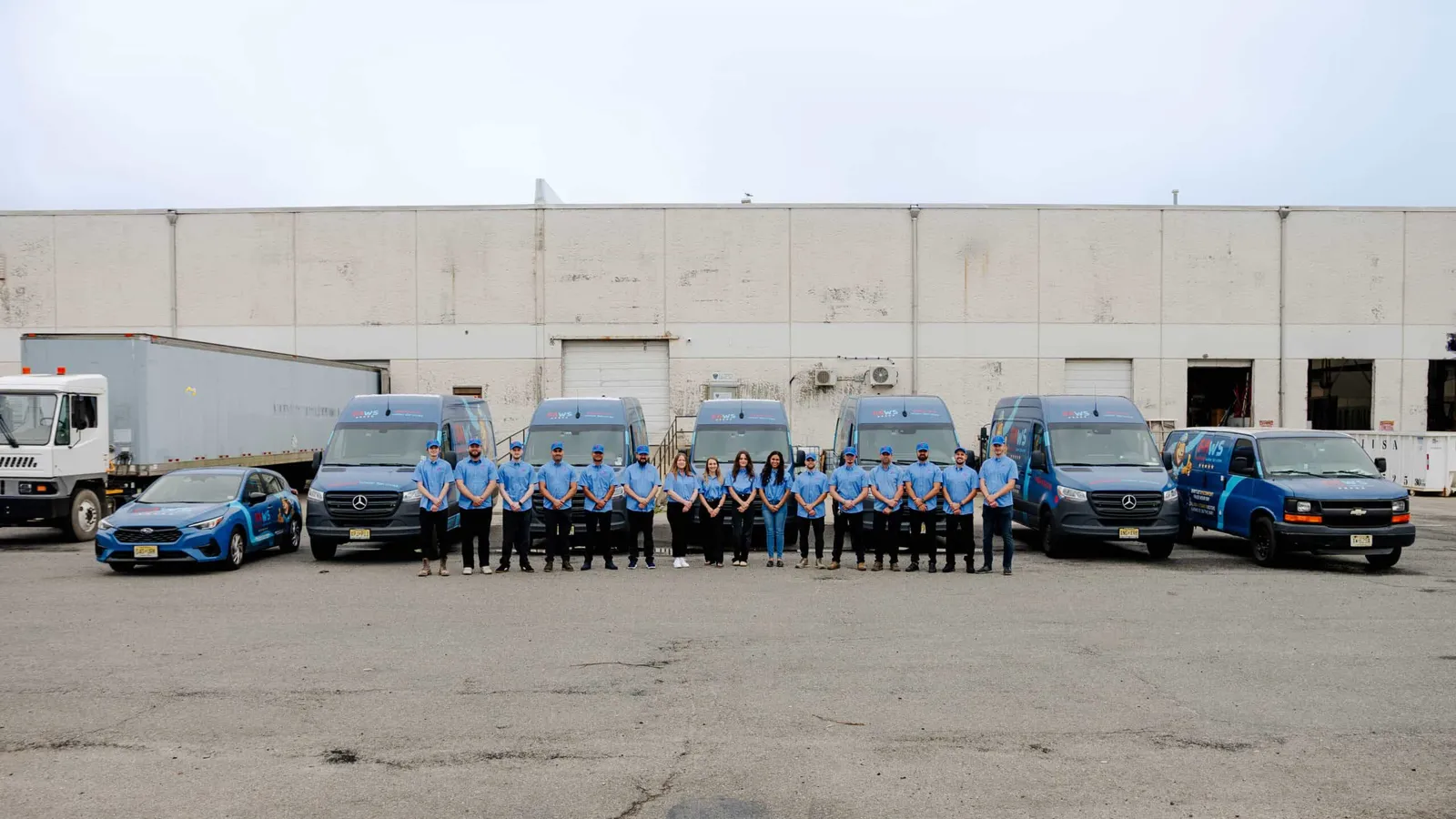 Perfect Air & Water technicians and service vehicles