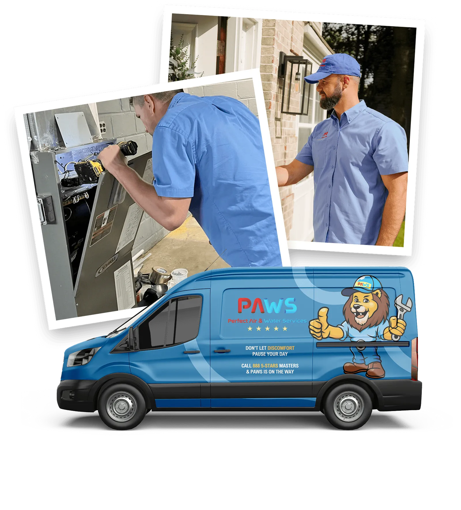 HVAC technician illustration