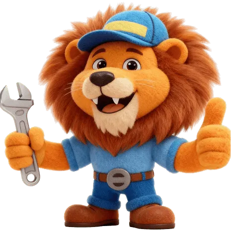 PAWS the lion mascot