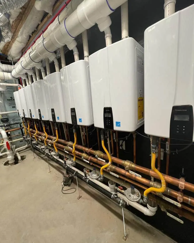 Outdoor HVAC equipment serving a home
