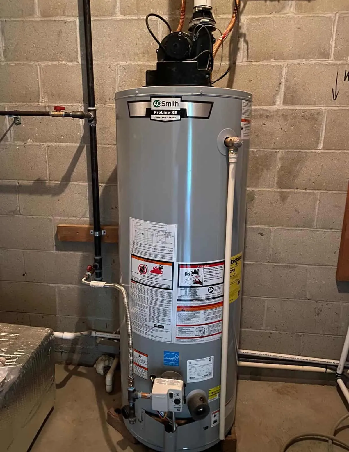 Water heater installation in a New Jersey home