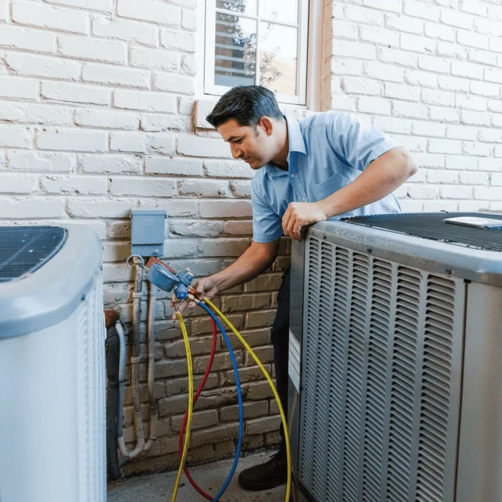 Perfect Air & Water Services team providing AC maintenance in East Orange, NJ.