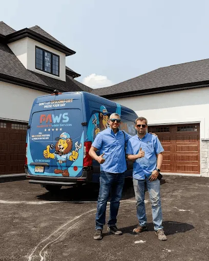 Perfect Air and Water service team with branded van.