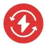 Warning sign icon