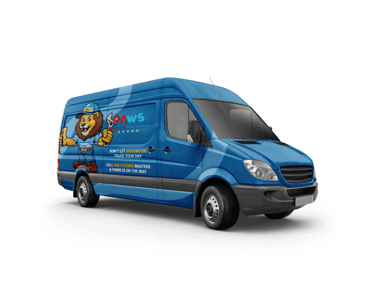 HVAC service van with Perfect Air & Water branding in New Jersey.